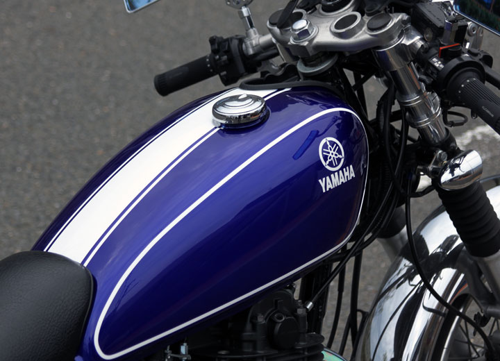 SR400　キャンディブルー　ホワイトライン