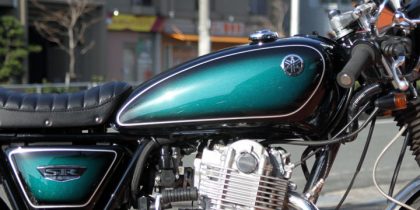 SR400 FI サンバーストグリーン タンク - カウル、フェンダー、外装