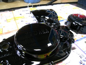 SR400　エンジンカバーペイント